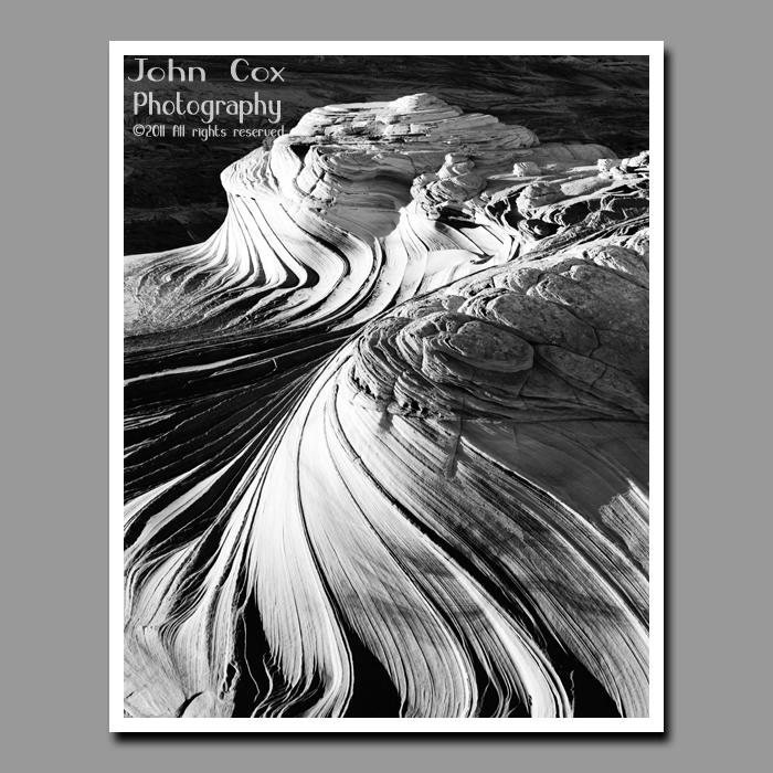 The Wave rock formation stands like a petrified crest in the Vermillion Cliffs on the Utah-Arizona border.