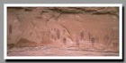 Ancient artwork left by early Native Americans graces the walls of Horsehoe Canyon in Utah.